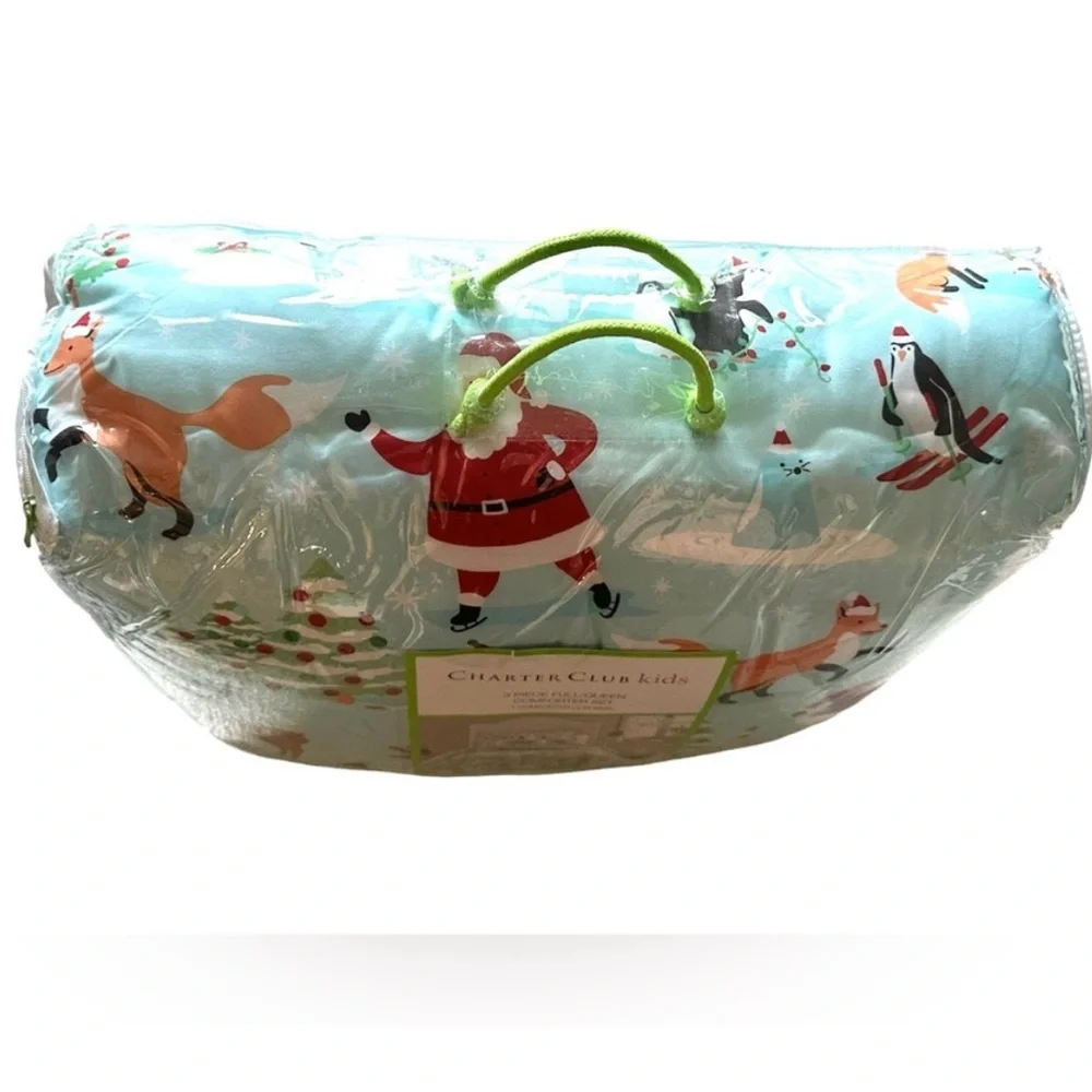 Charter Club Kids Christmas Comforter Set Full / Queen NEW WITH TAGS